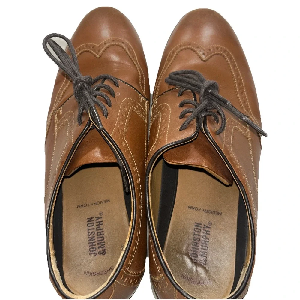 Johnston & Murphy‎ Men's Holden Wingtip Full Grain | Classic Dress Shoe, Sz 10.5